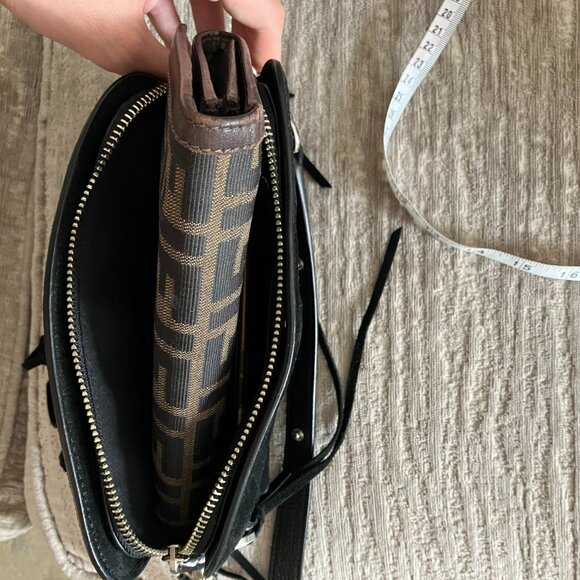 Rebecca Minkoff Darren black suede fringe crossbody bag, used like new - Picture 12 of 12